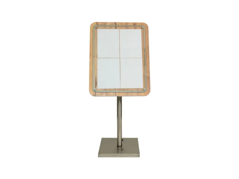 Securit® GLASS STAR Informationsdisplay 85 til 4xA4, eg - komplet kit