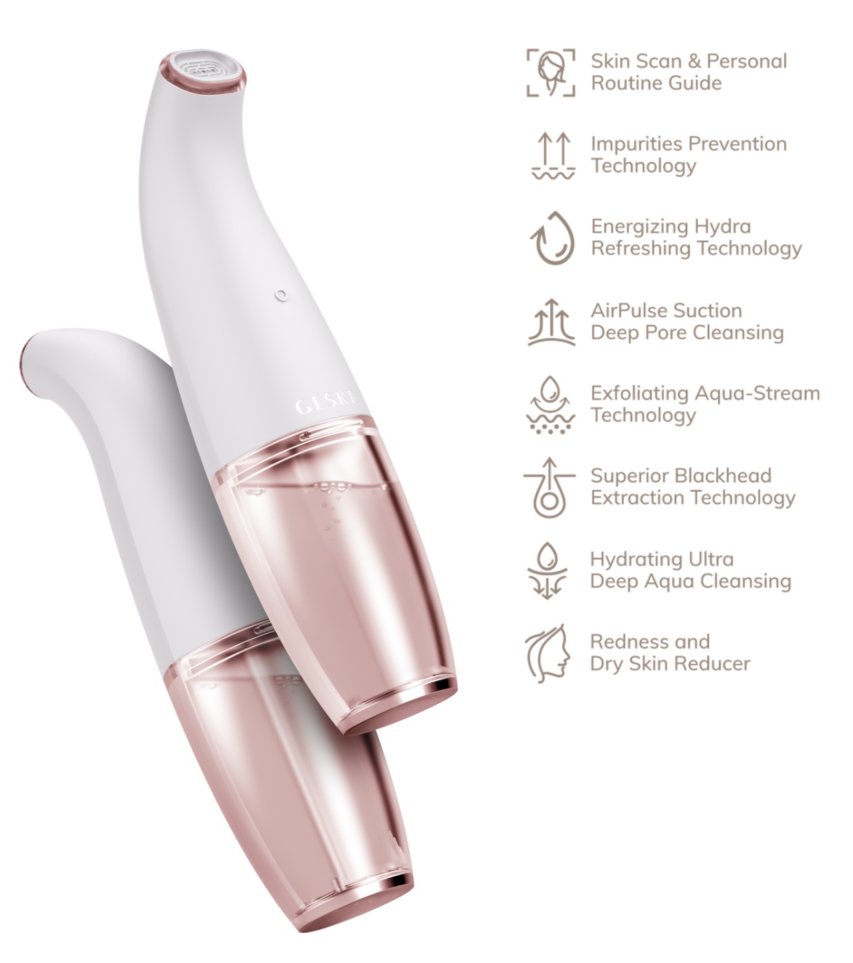 GESKE - Limpador Aqua-Stream Face Cleanser 8 in 1 - White Rose