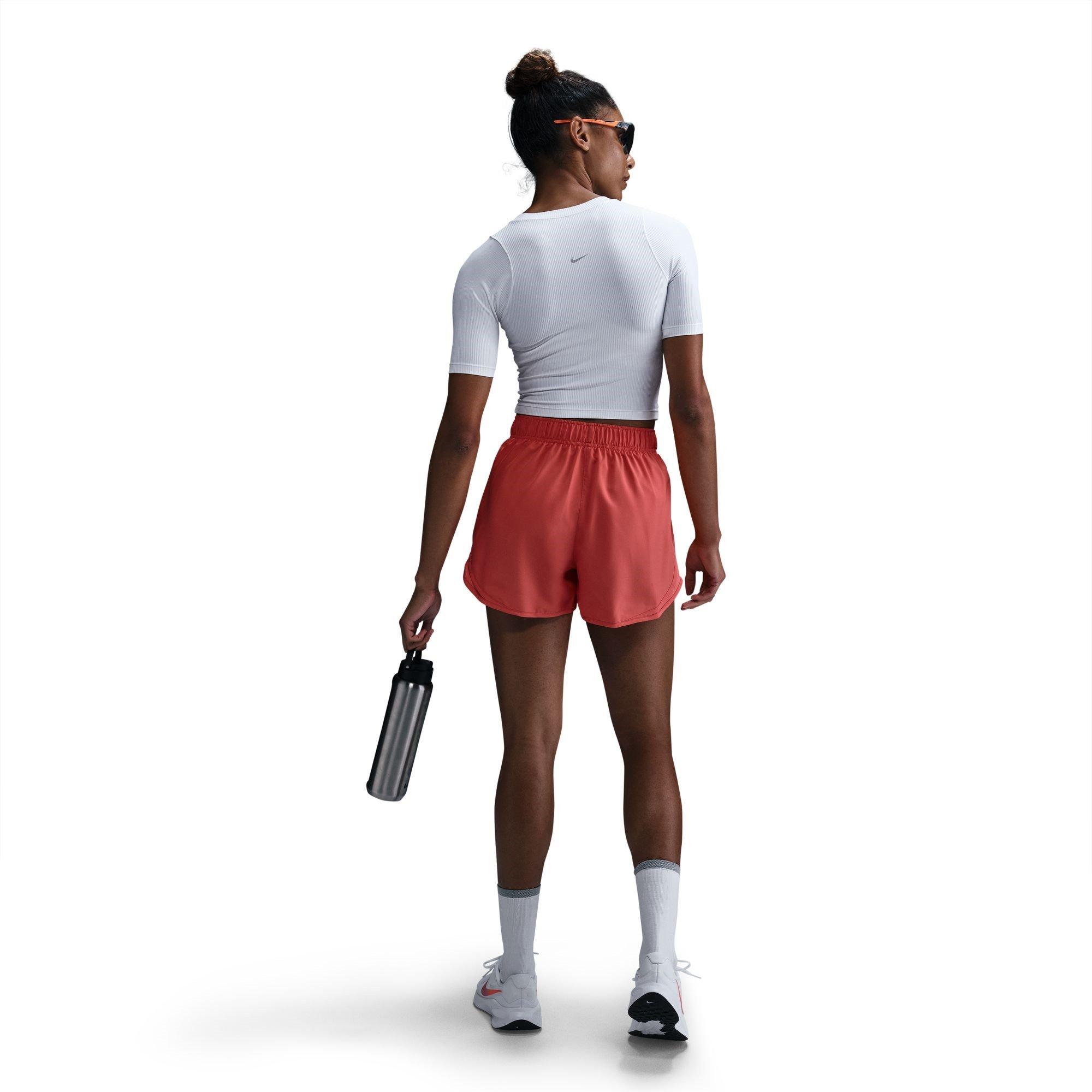 Nike Tempo Womens Dri FIT Mid Rise Brief Lined Running Shorts