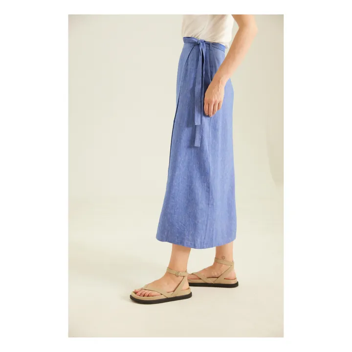 Tinsels Jupe Portefeuille Wanda Lin | Bleu