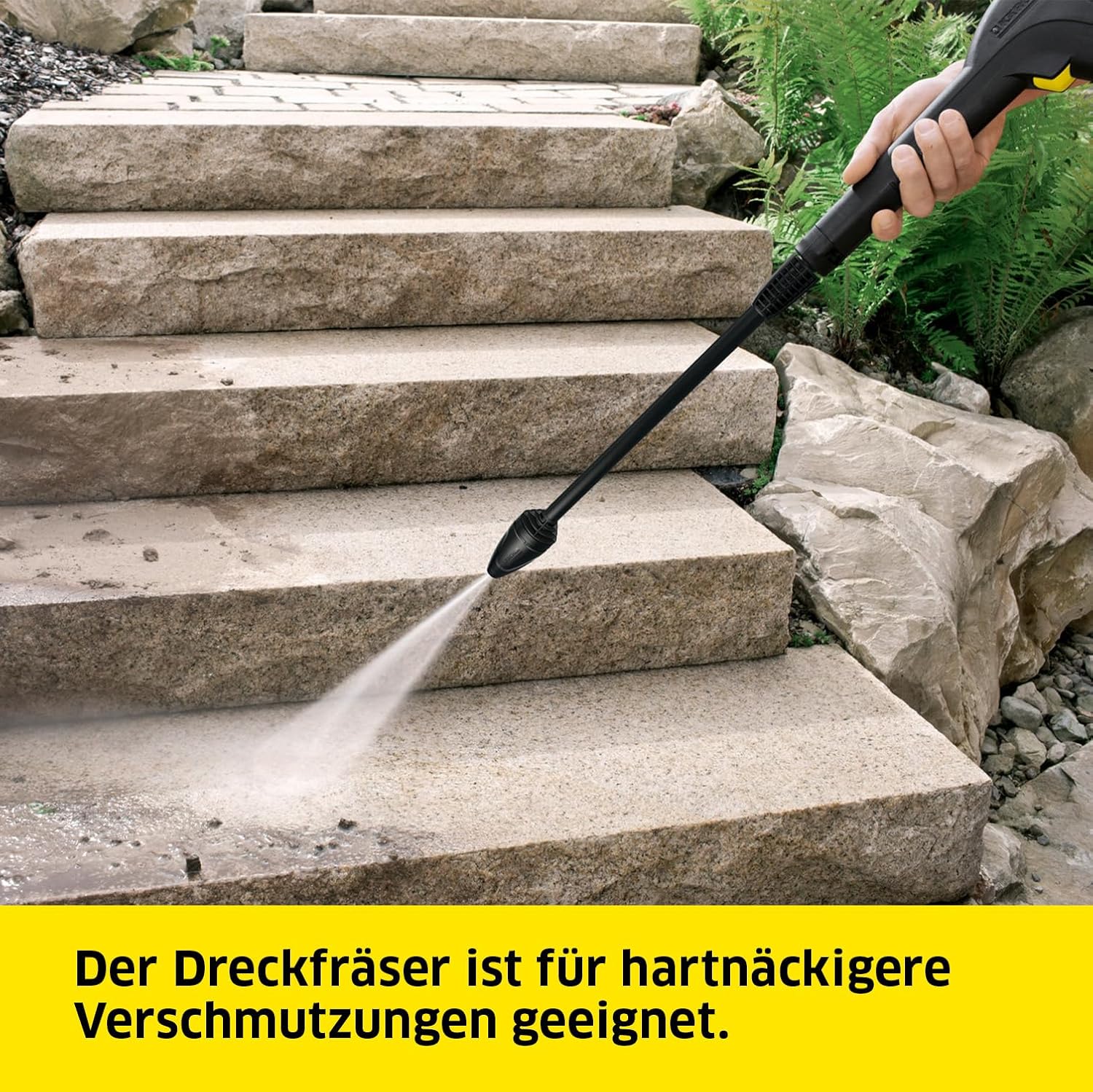Kärcher Hochdruckreiniger K 3: für leichte Verschmutzungen an Fahrrädern, Gartenzäunen, Motorrädern & Co. Flächenleistung 25 m²/h. Mit Pistole, 6 m Hochdruckschlauch und Vario Power-Strahlrohr Gelb