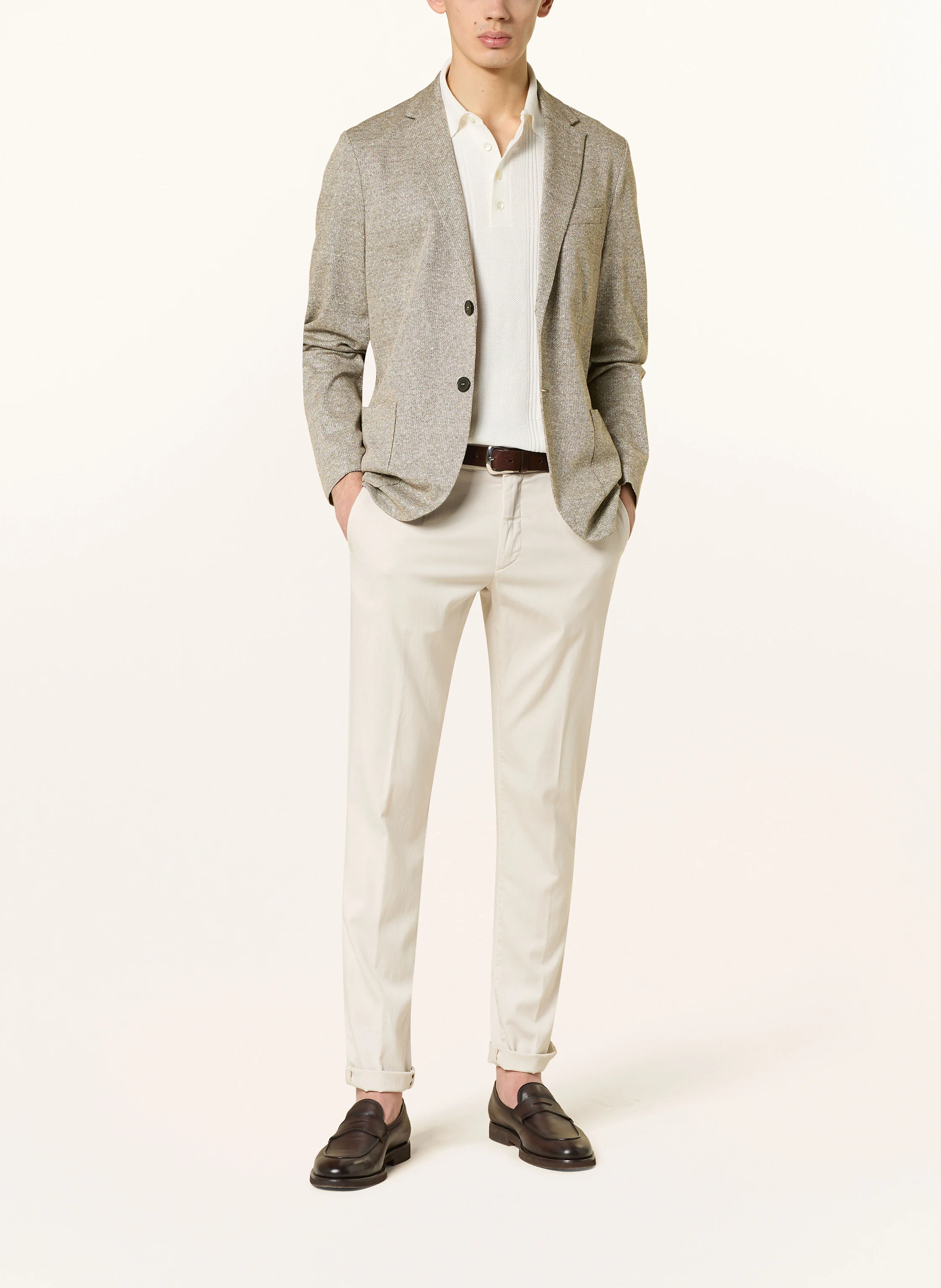 HARRIS WHARF LONDON Sakko Slim Fit mit Leinen