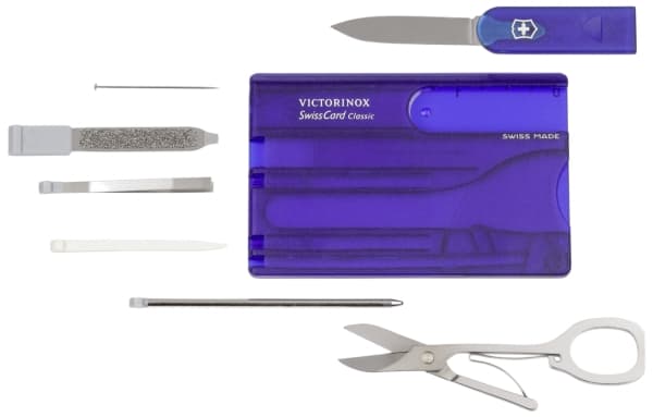 Victorinox SwissCard Classic, Blå, Gjennomsiktig, ABS syntetisk, 82 mm, 4,5 mm, 26 g