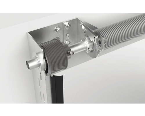 Garagedeur sectionaaldeur Pro 2500x2125 mm Sandgrain L-profilering RAL 7016 incl. aandrijving, 2 afstandsbedieningen