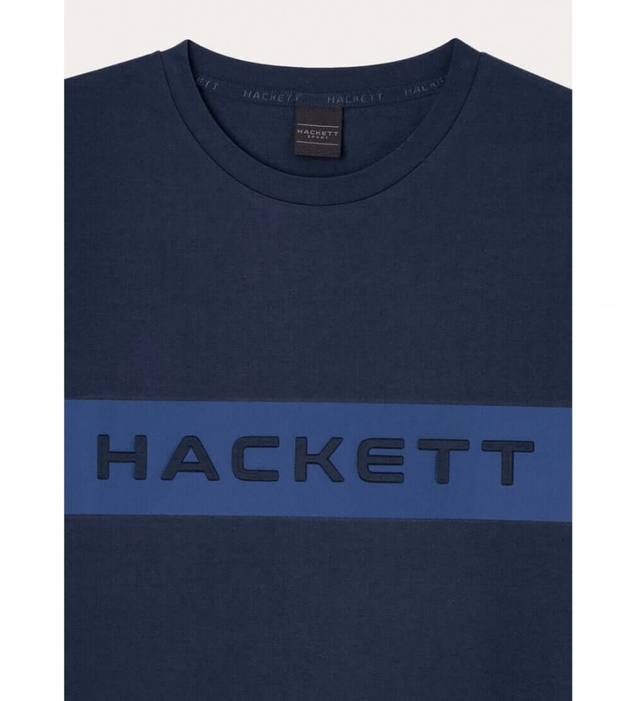 Camiseta Hackett Navy Print Logo