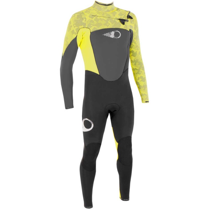 Combinaison Sooruz Fighter 3/2mm 2019 Front Zip Yellow - The Corner Shop