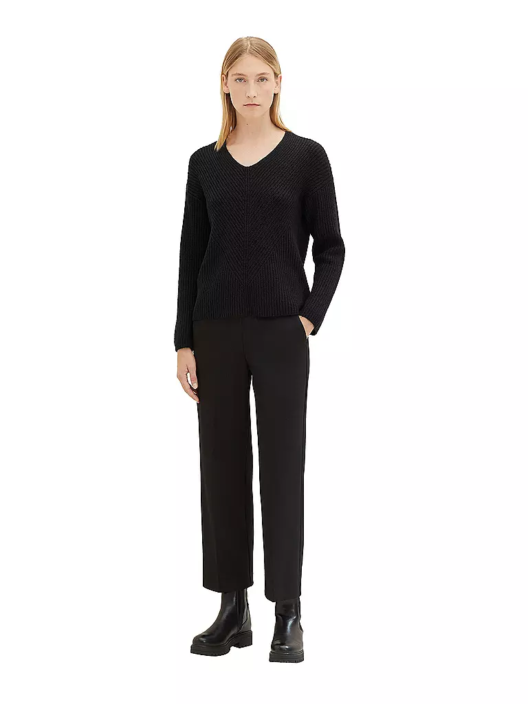 TOM TAILOR Pullover schwarz