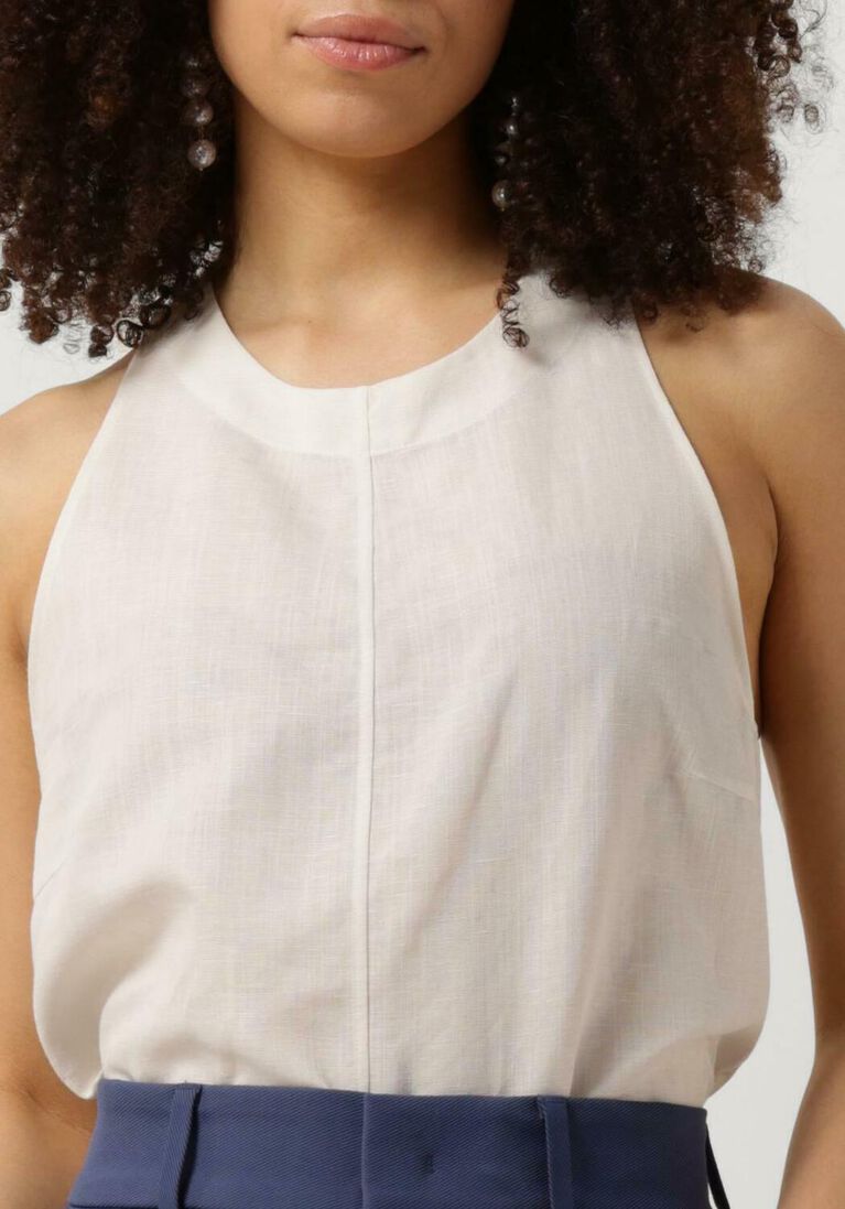 VANILIA ecru vanilia top light linen twisted