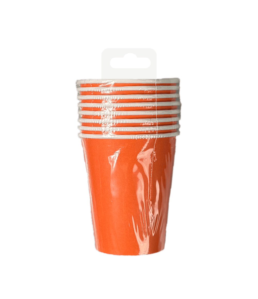 Oranje Bekers 7cm 8st