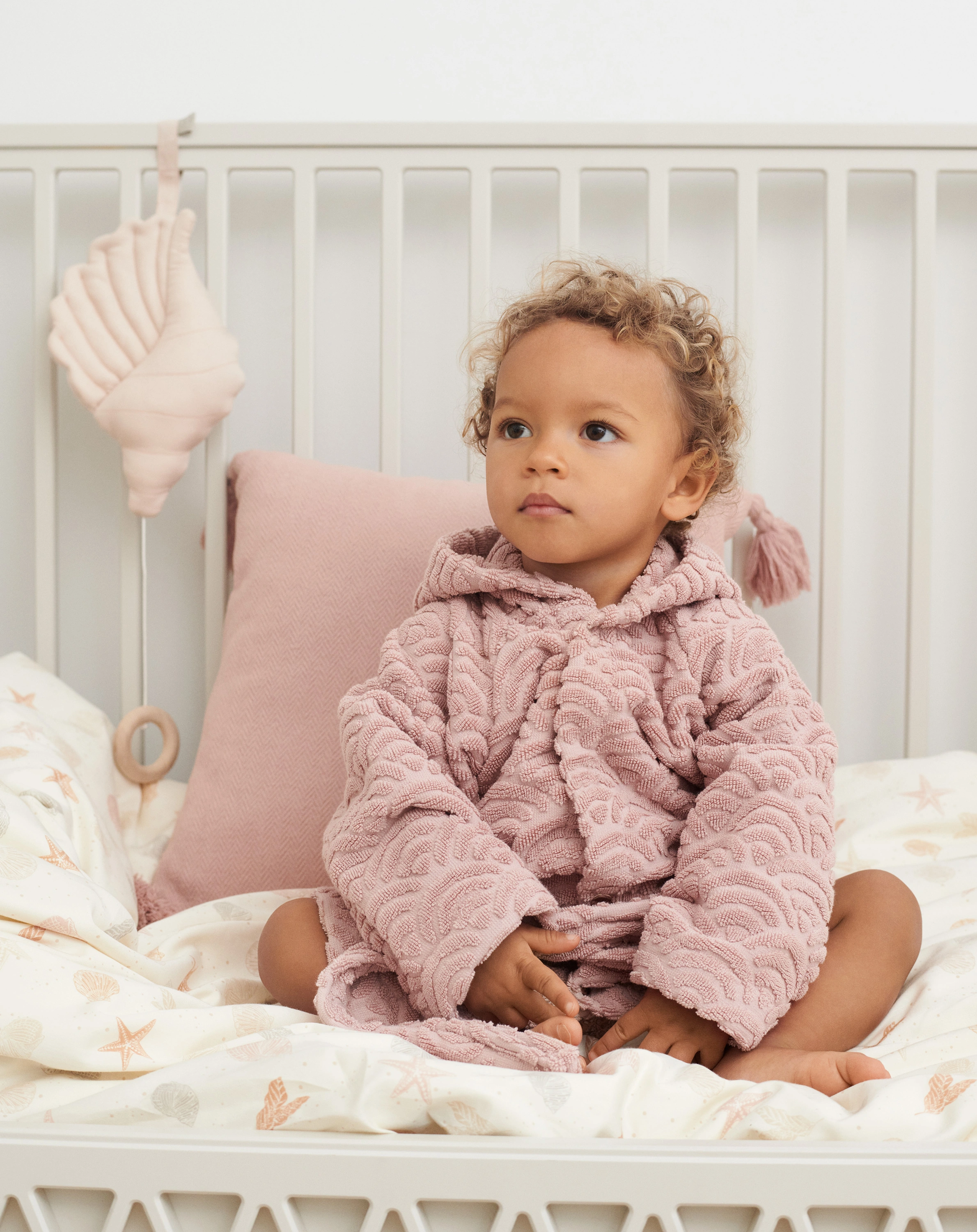 Bademantel TINY EARS 3-4 Jahre in dusty rose