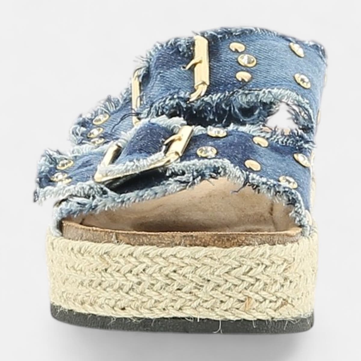 Mules semelle liège Femme jeans