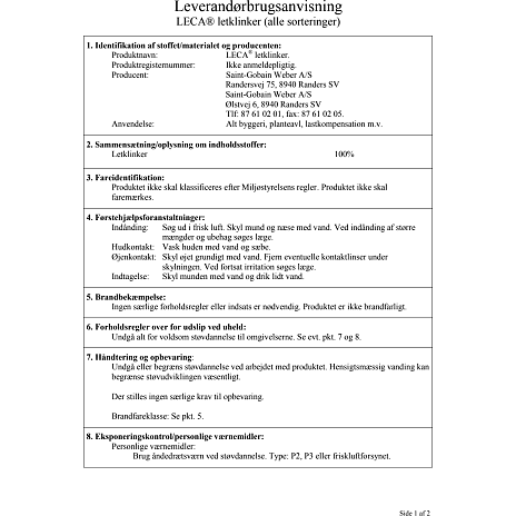 Pindstrup lecakugler 10 liter