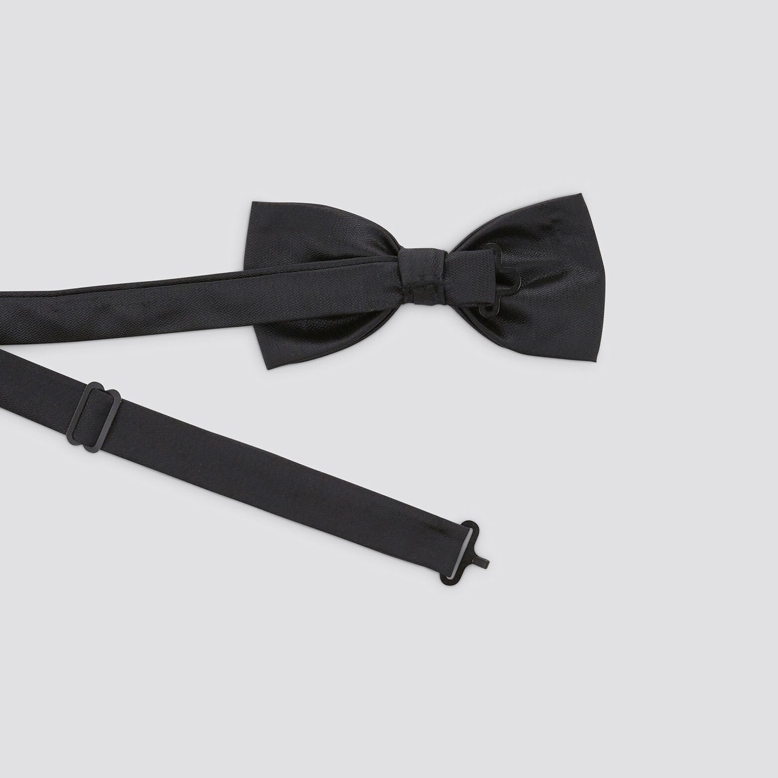 Nœud papillon uni Noir