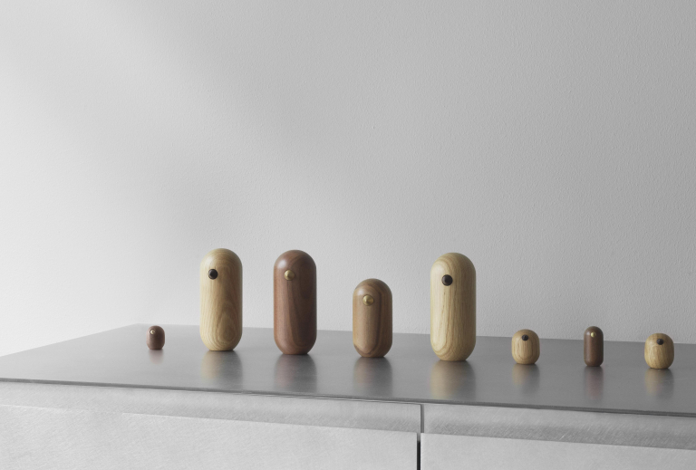 Normann Copenhagen Little Bird decoratie 3cm eiken