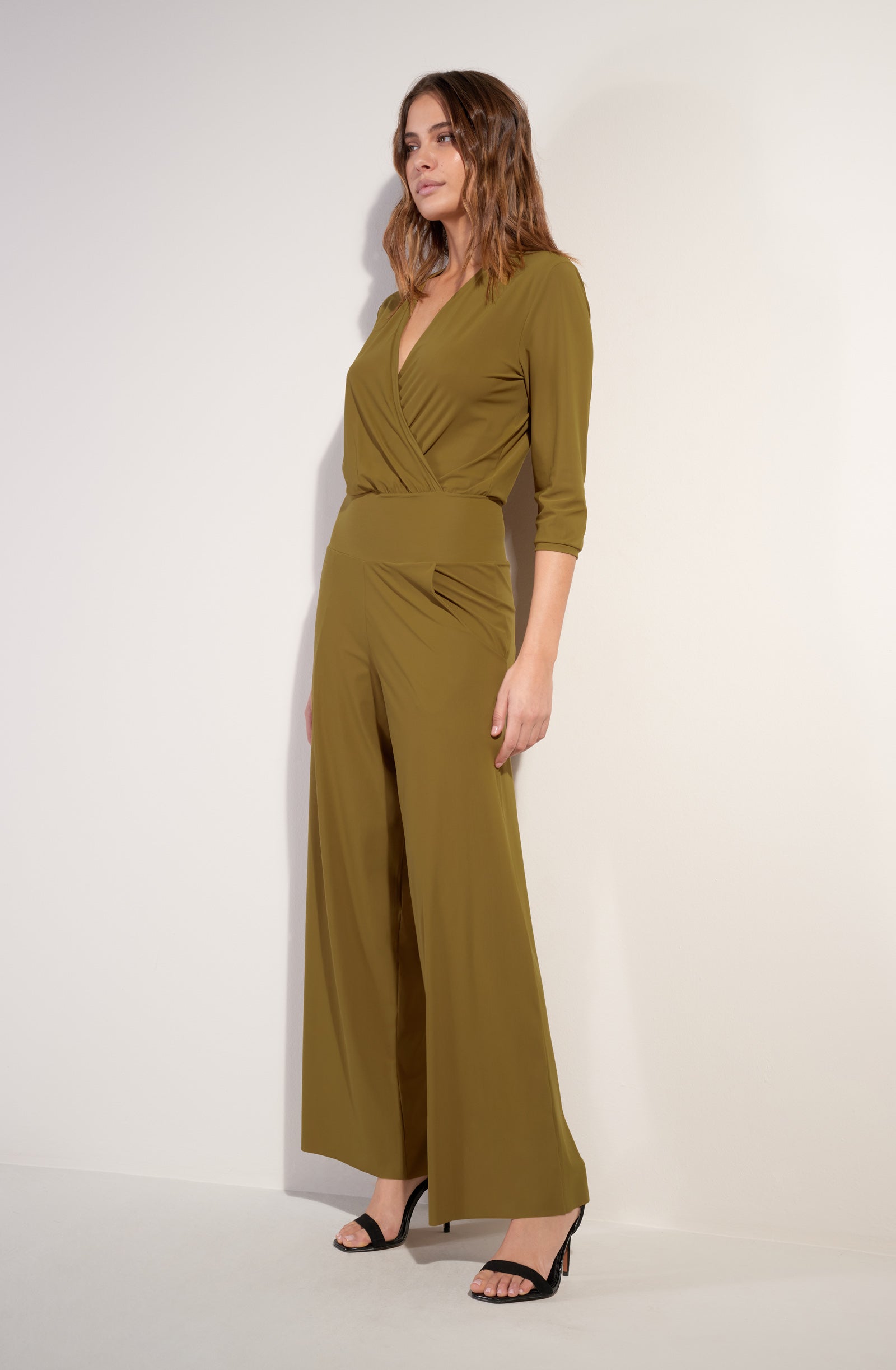 carin Combinaison pantalon cache-coeur bronze Bronze