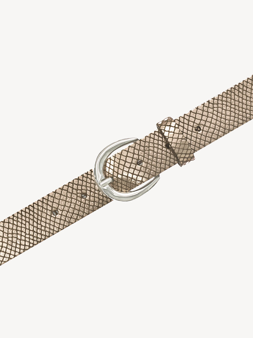 Leren Riem - metallic
