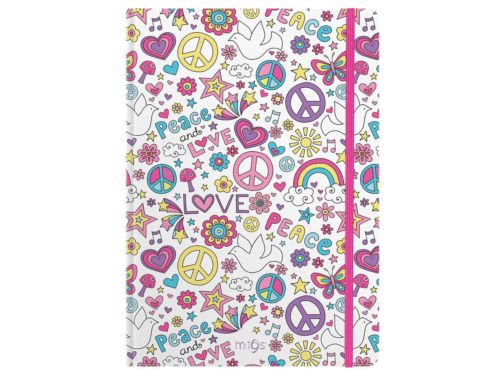 BLOCO DE NOTAS A6 CAPA DURA MITOS HIP LIGHT LISO