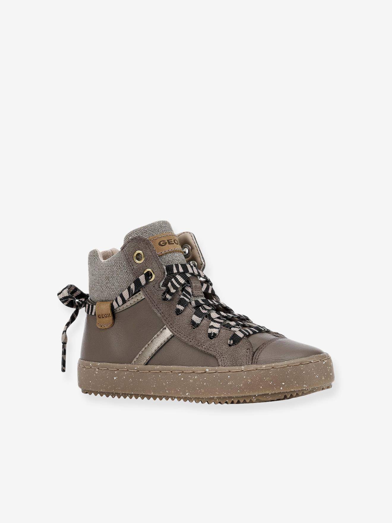 Tênis Kalespera Girl I GEOX® Mid, cinza médio liso