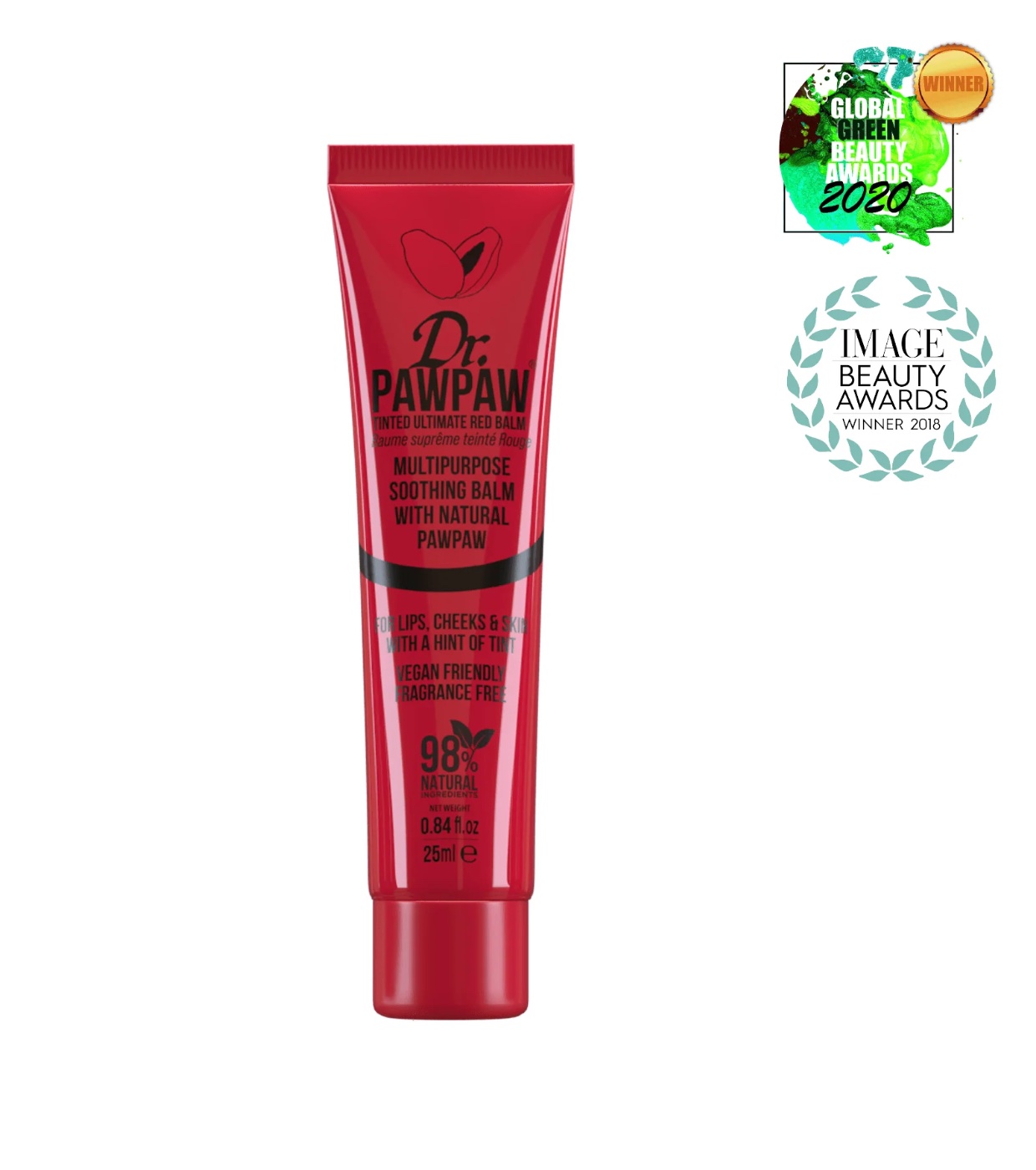 Dr. Paw Paw - Bálsamo Labial Multifuncional com Cor 25ml - Ultimate Red