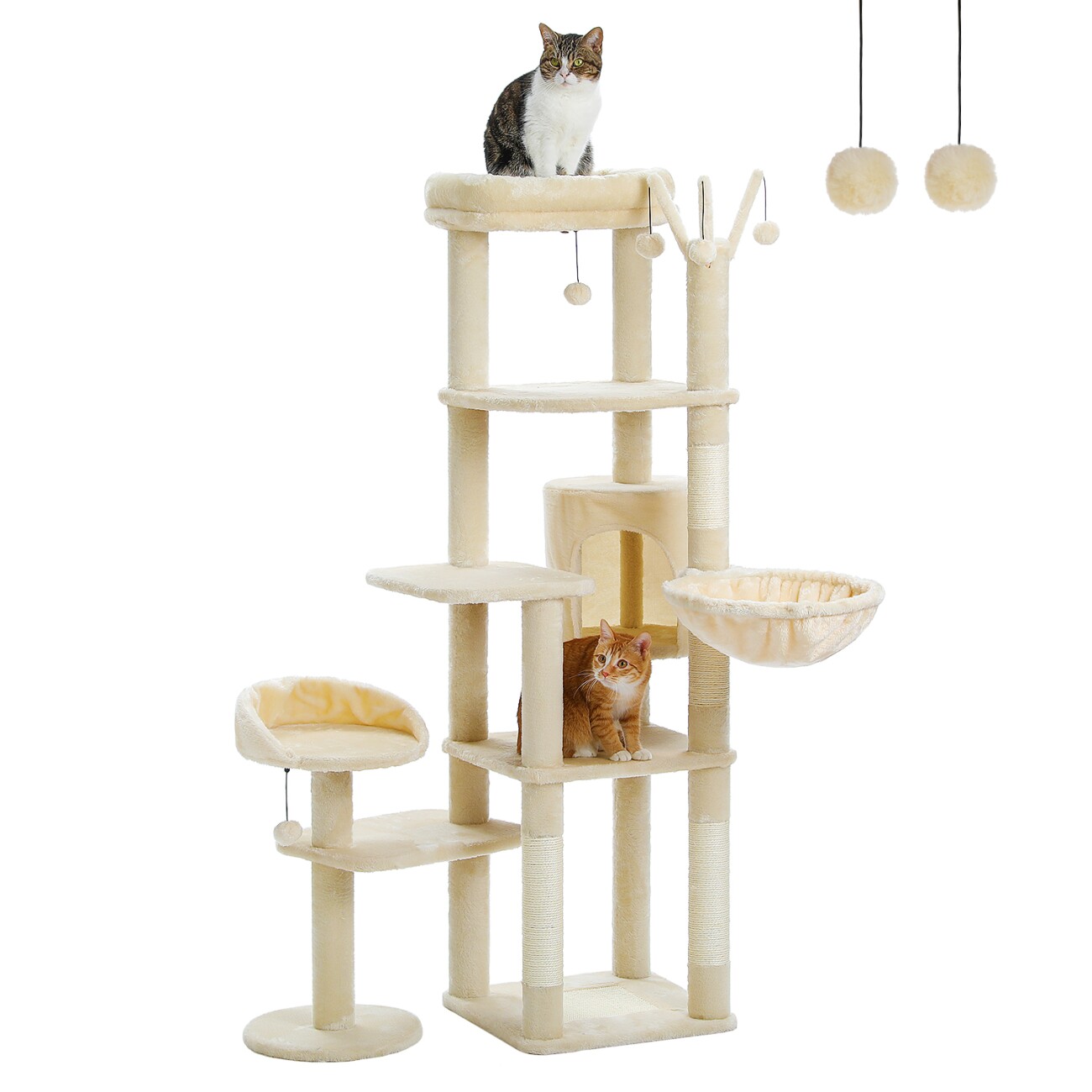 Pawz Road mehrstöckiger Kratzbaum 150cm beige