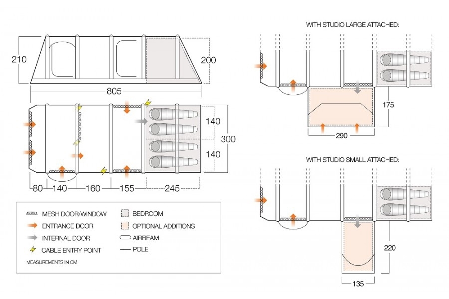 Vango Anantara IV Air TC 450XL Familienzelt für 4 Personen