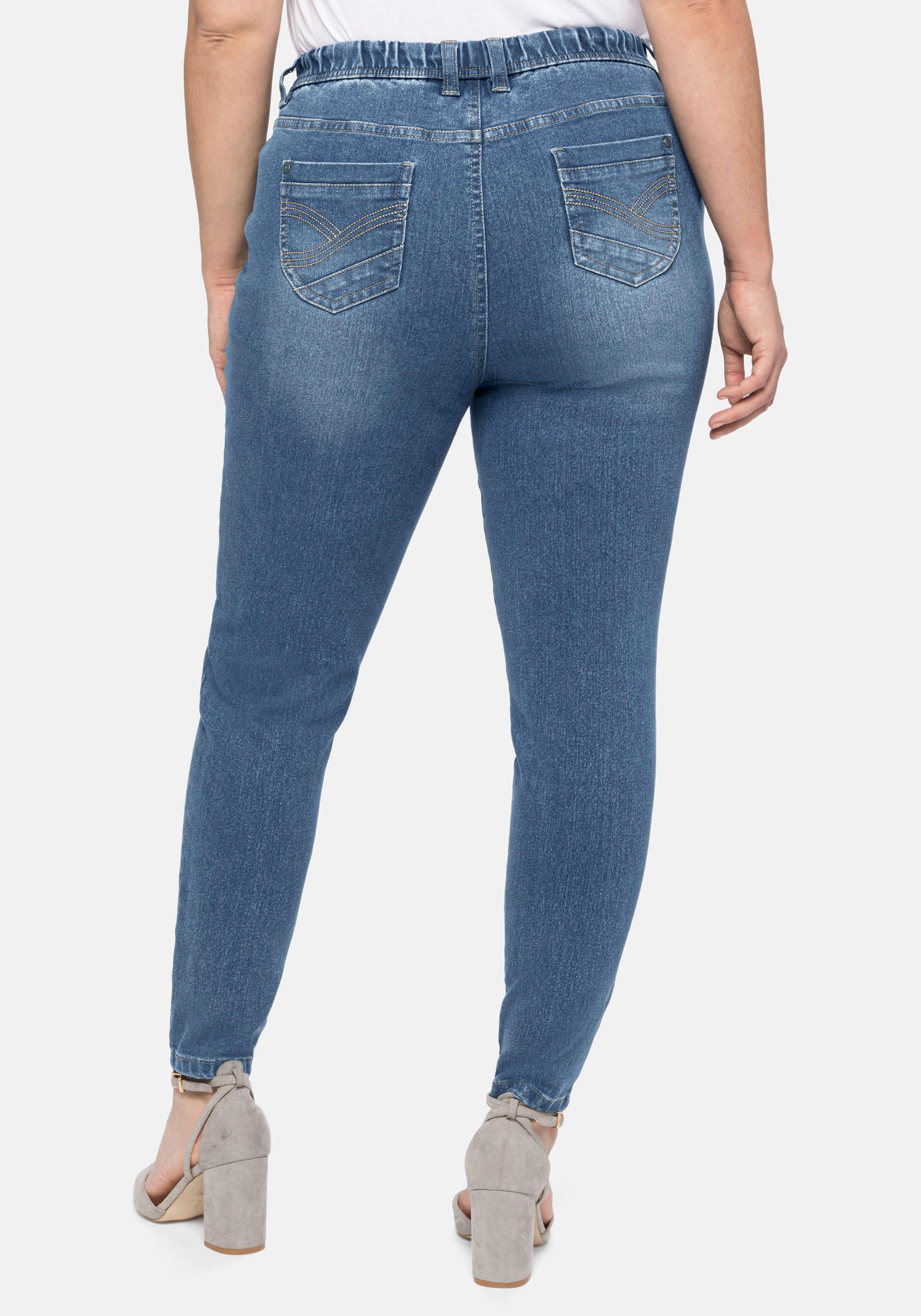 Jeggings mit Gummibund und Gürtelschlaufen