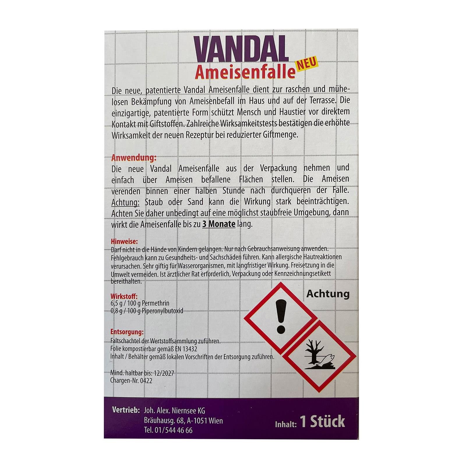 Vandal Ameisenfalle einzeln