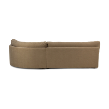 KARWEI hoekbank Ace taupe stof met verlenging rechts