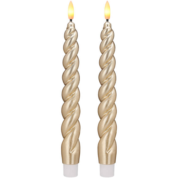Blokker LED Dinerkaars Swirl - 2,8x25 cm - Goud