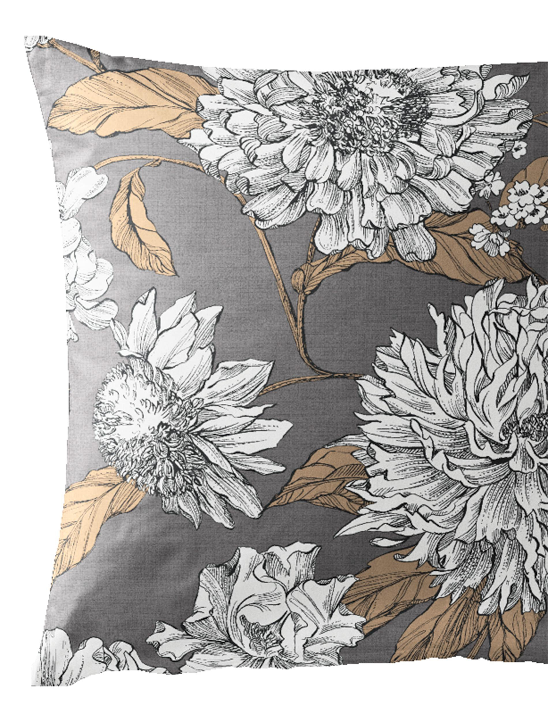 Bettwäsche Mako-Satin safran 135x200cm, mit 1 Kissen