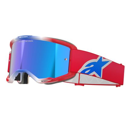 Masque cross Alpinestars VISION 5 CORP IRIDIUM 2025 - Rouge / Blanc