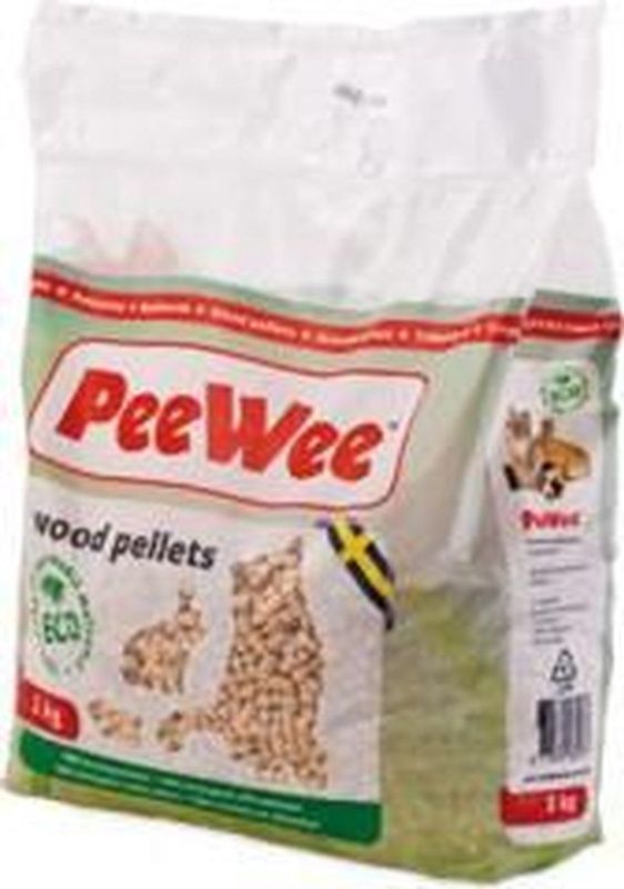 PeeWee - Houtkorrels - 3 kg - Kattenbakvulling