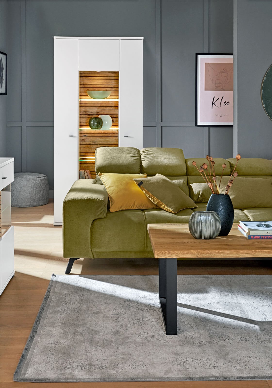 Ecksofa BECKY grün