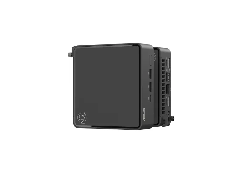ASUS NUC 15 Pro Slim Kit RNUC15CRKI300002 - Barebone - mini PC 1 x Core 3 100U / op til 4.7 GHz - RAM 0 GB - Intel Graphics - IEEE 802.11ax (Wi-Fi 6), IEEE 802.11be (Wi-Fi 7), Bluetooth 5.4 - sort