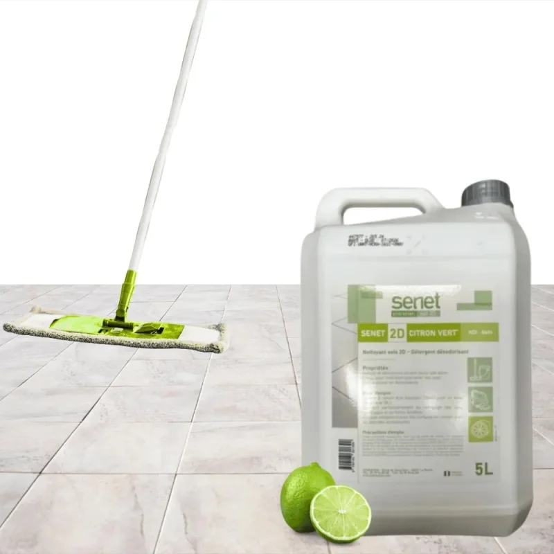 SENET - Détergent sol 2D - Parfum citron vert - 5L