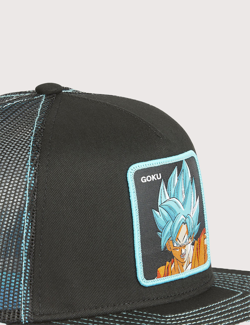 CAPSLAB CASQUETTE TRUCKER GOKU SUPER NOIR