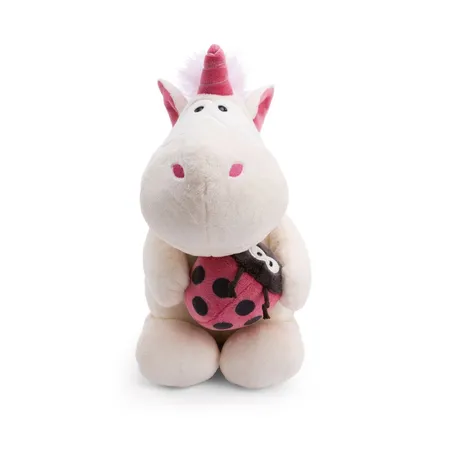 NICI Kuscheltier Einhorn Theodor mit Marienkäfer 35cm schlenkernd GREEN