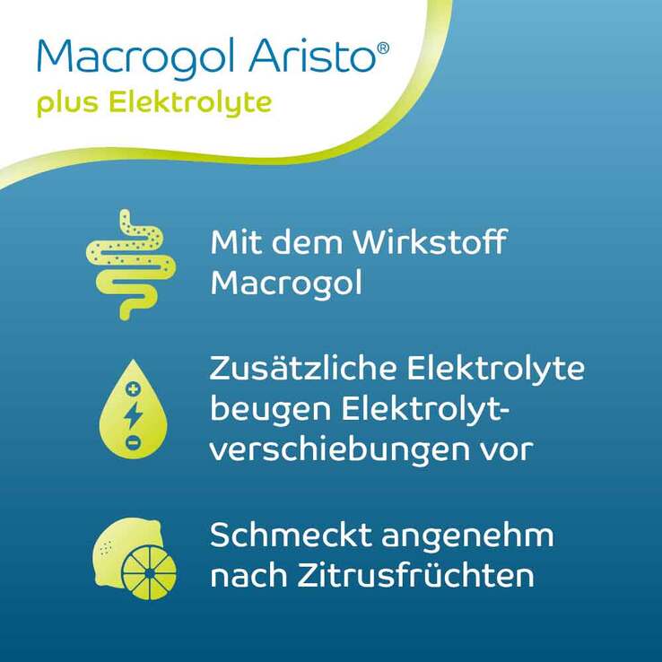 Macrogol Aristo plus Elektrolyte 13,72 g Ple, 20 St