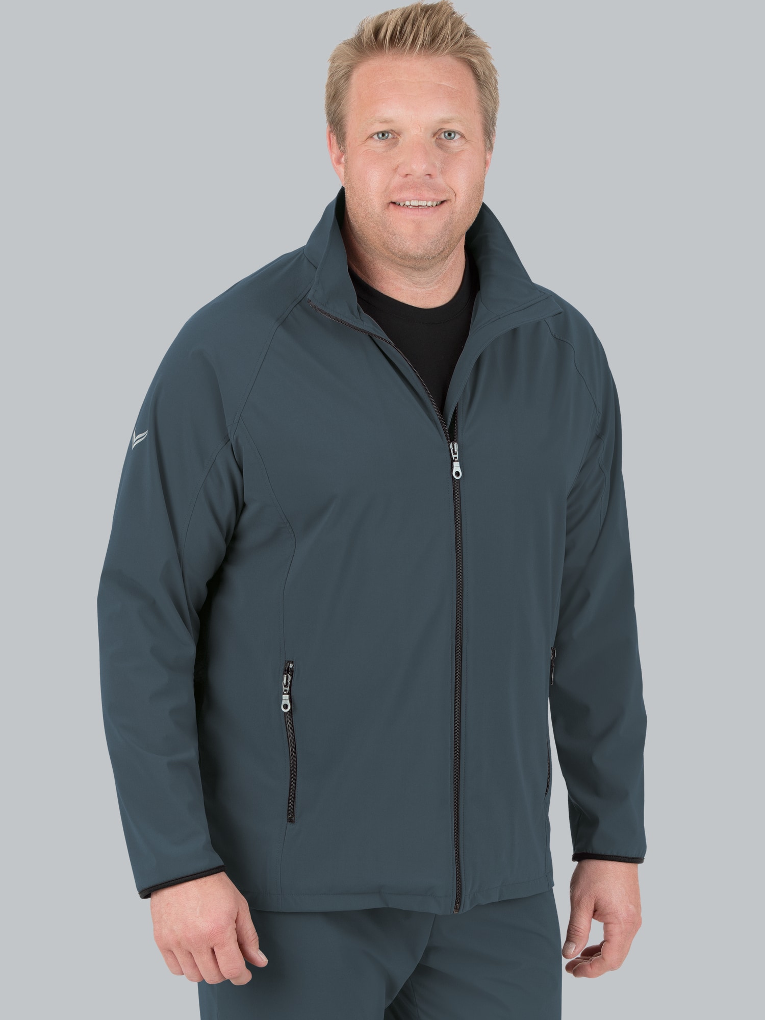 Raglan-Jacke mit Netzinnenfutter Anthrazit