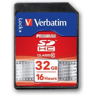 Carte mémoire SDHC Verbatim 32 Go - classe 10