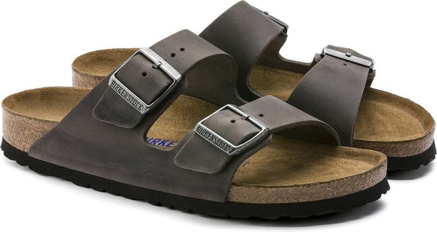 Birkenstock Slippers Unisex donkergrijs