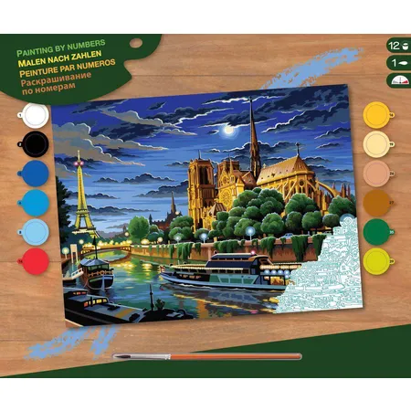 Mammut Senior Painting by Numbers - Paris, Komplettset