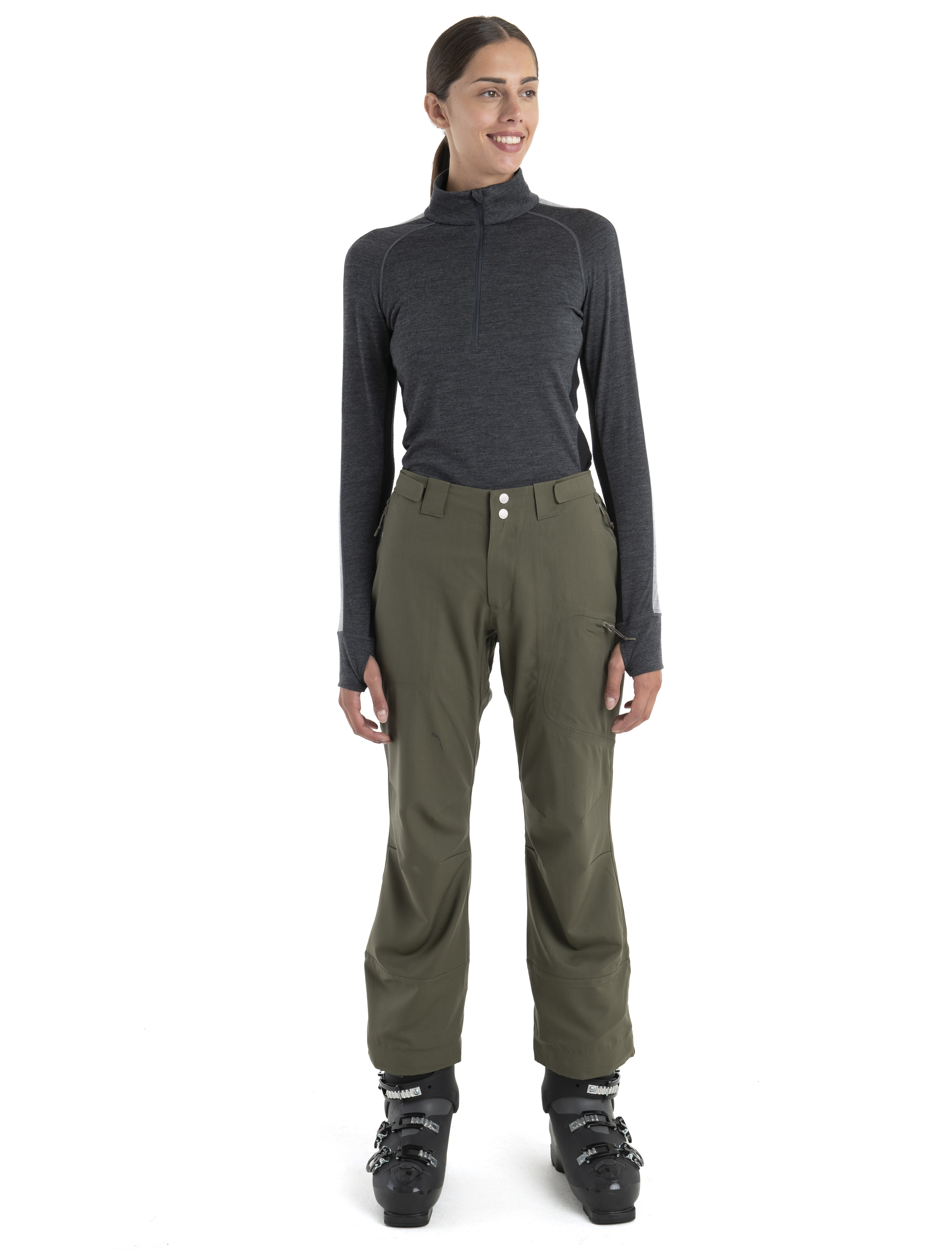 Wmns Merino 200 ZoneKnit LS Half Zip