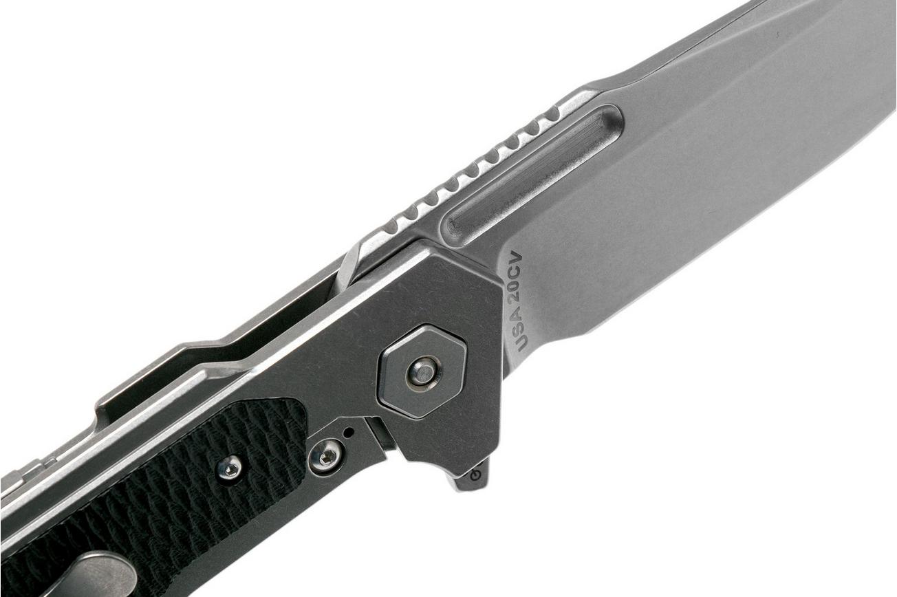 Rick Hinderer Fulltrack Spearpoint 20CV Black G10 zakmes