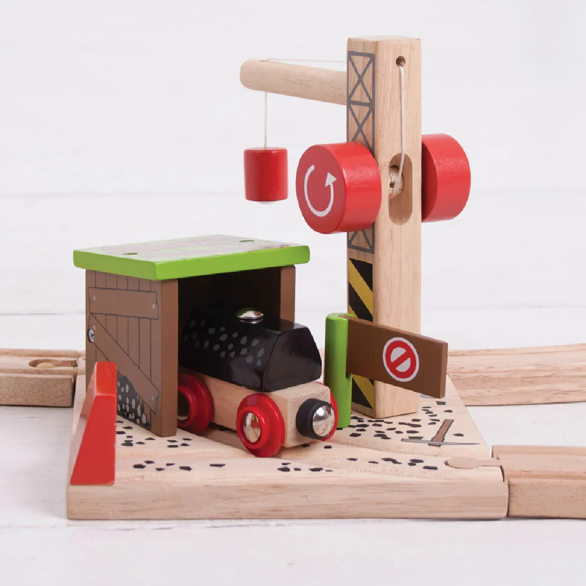 Bigjigs Rail Mine de charbon en bois