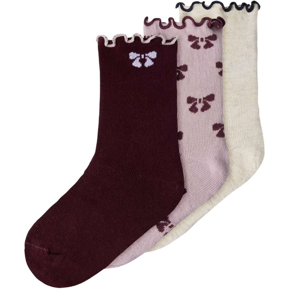 Køb Name It Keepsake Lilac Nmfsilke 3p Strømper