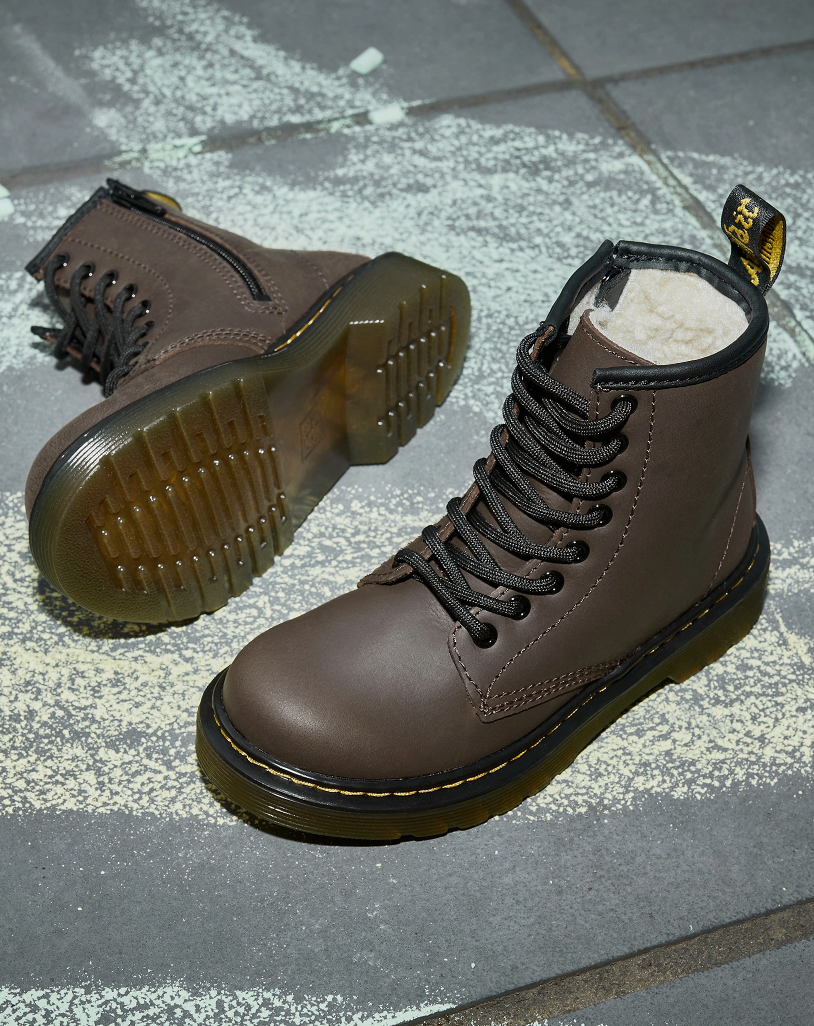 Schnürstiefel SERENA J REPUBLIC gefüttert in dark brown