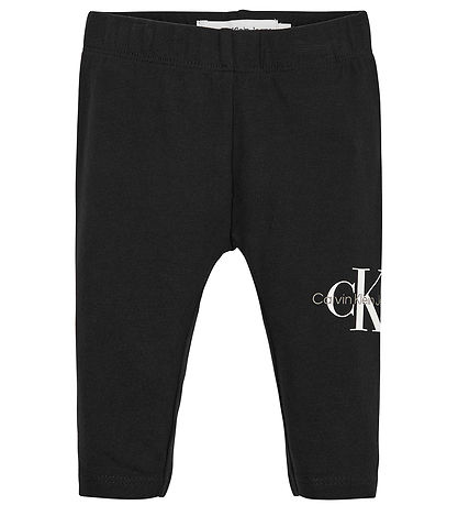 Calvin Klein Leggings - Monogram - Blåck