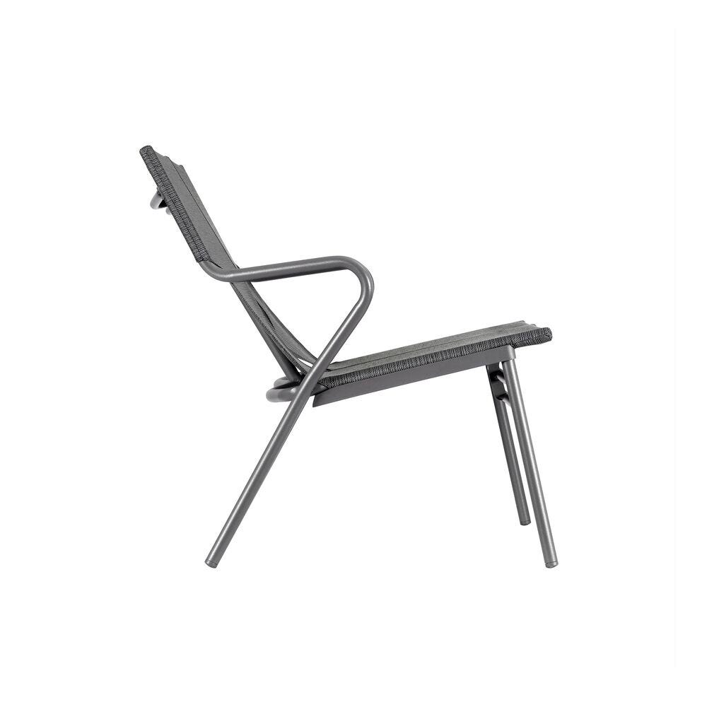 Bank mit niedriger Sitzfläche und hohem Komfort Vence Batyline® Duo Grau Obsidian