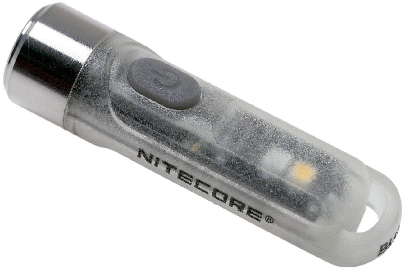 Nitecore TIKI Glow In The Dark oplaadbare sleutelhangerzaklamp, 300 lumen, blauw
